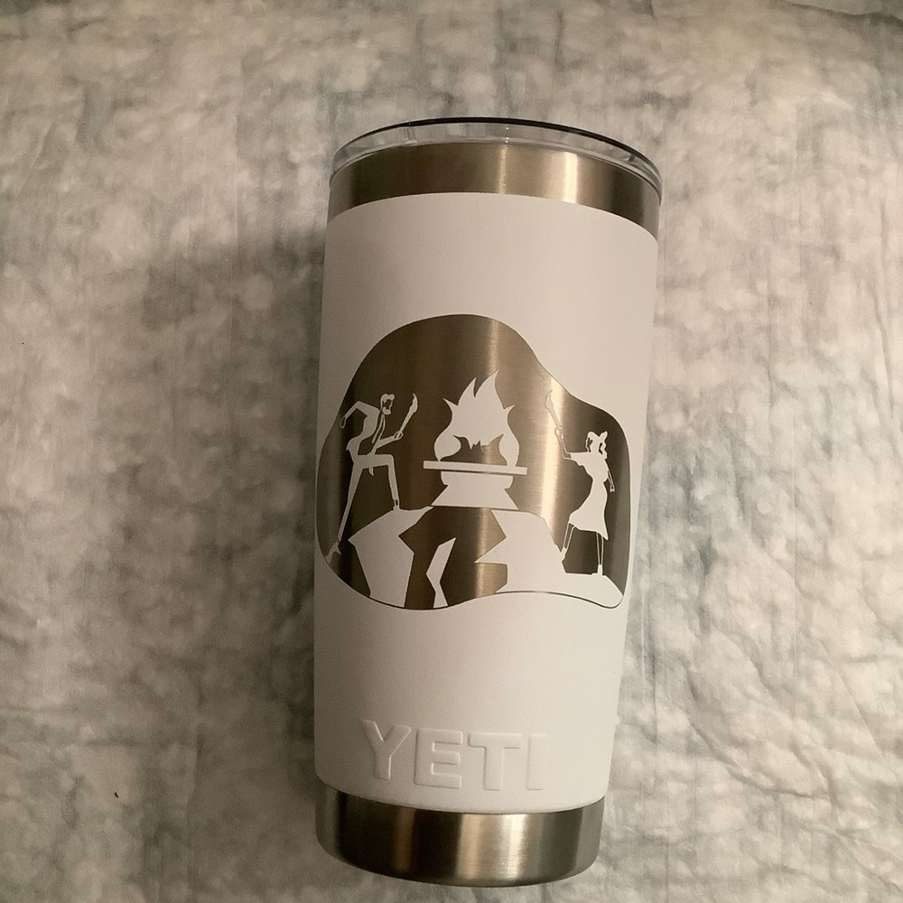 Yeti Rambler White 20oz Cup Tumbler Laser Engraved Artwork NEW​​​​​ - Picture 9 of 9